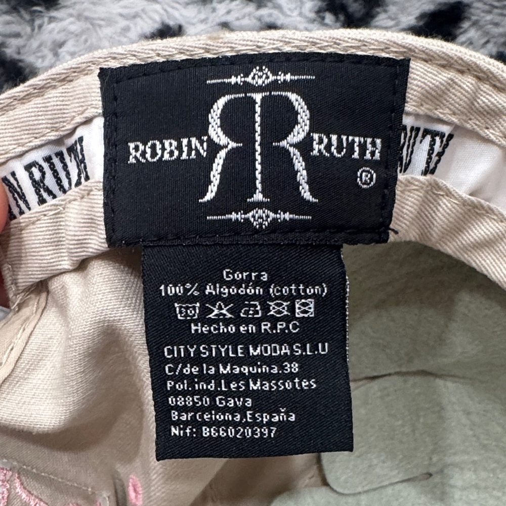 Robin Ruth Tan and Pink Floral Barcelona Cap - Picture 2 of 5
